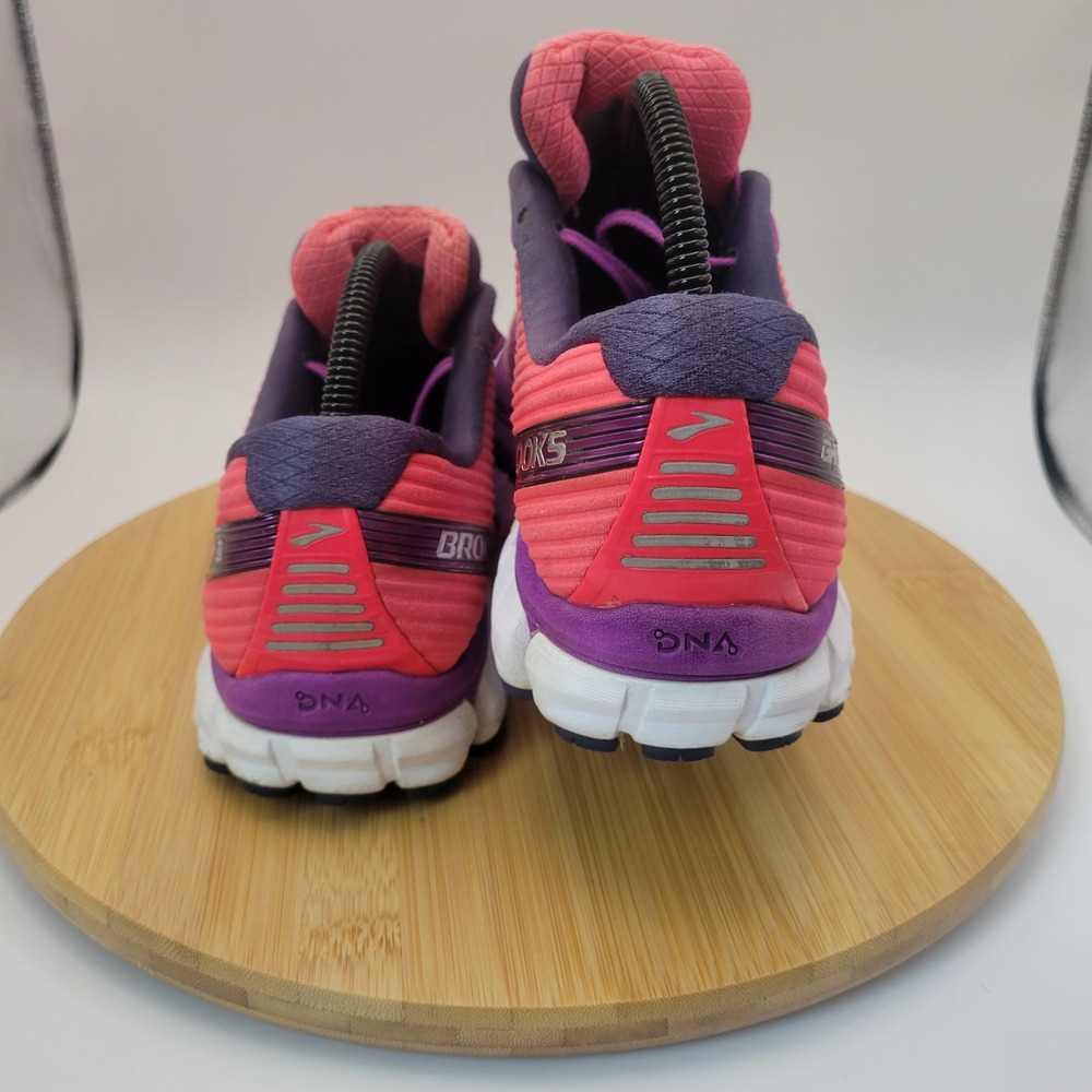 Brooks Ghost 9 Womens Running Shoes Pink Purple Athletic Sneakers Size 9 - Picture 5 of 7